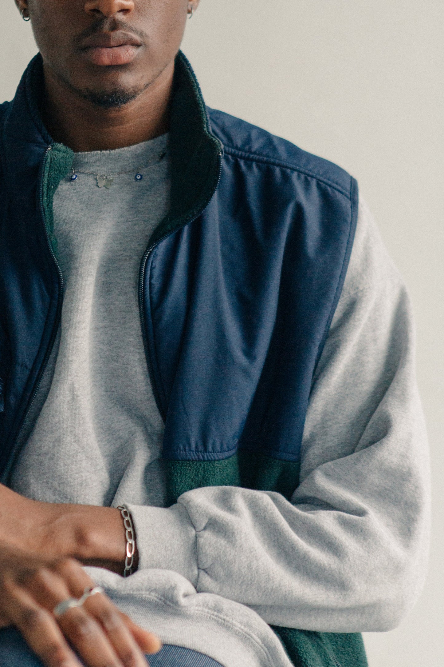 Fitted Blue Gilet